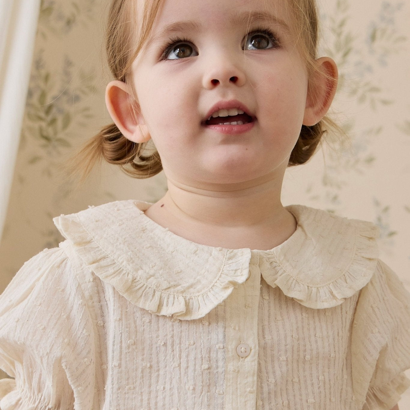 Organic Cotton Bowie Blouse - Parchment - Bossy Beans