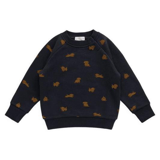 Organic Cotton Flynn Sweatshirt - Playful Milo Captain - Bossy Beans