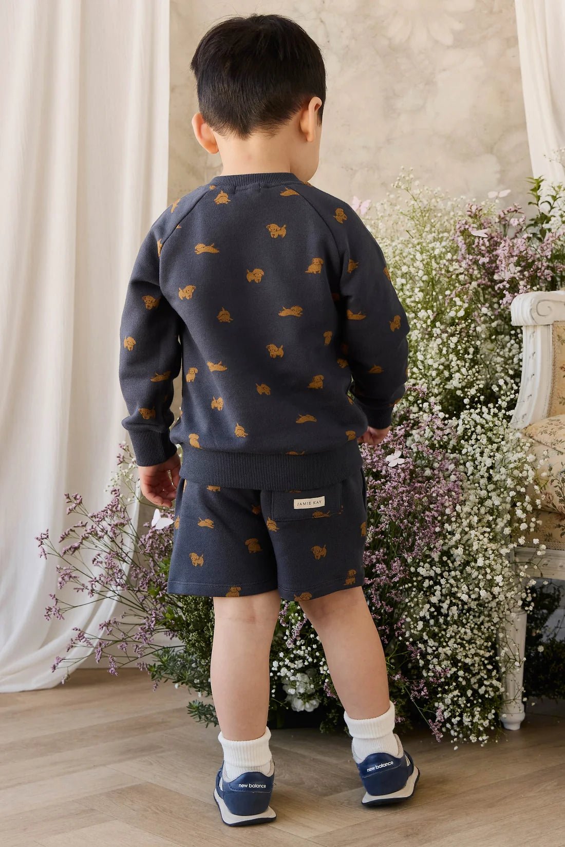 Organic Cotton Flynn Sweatshirt - Playful Milo Captain - Bossy Beans