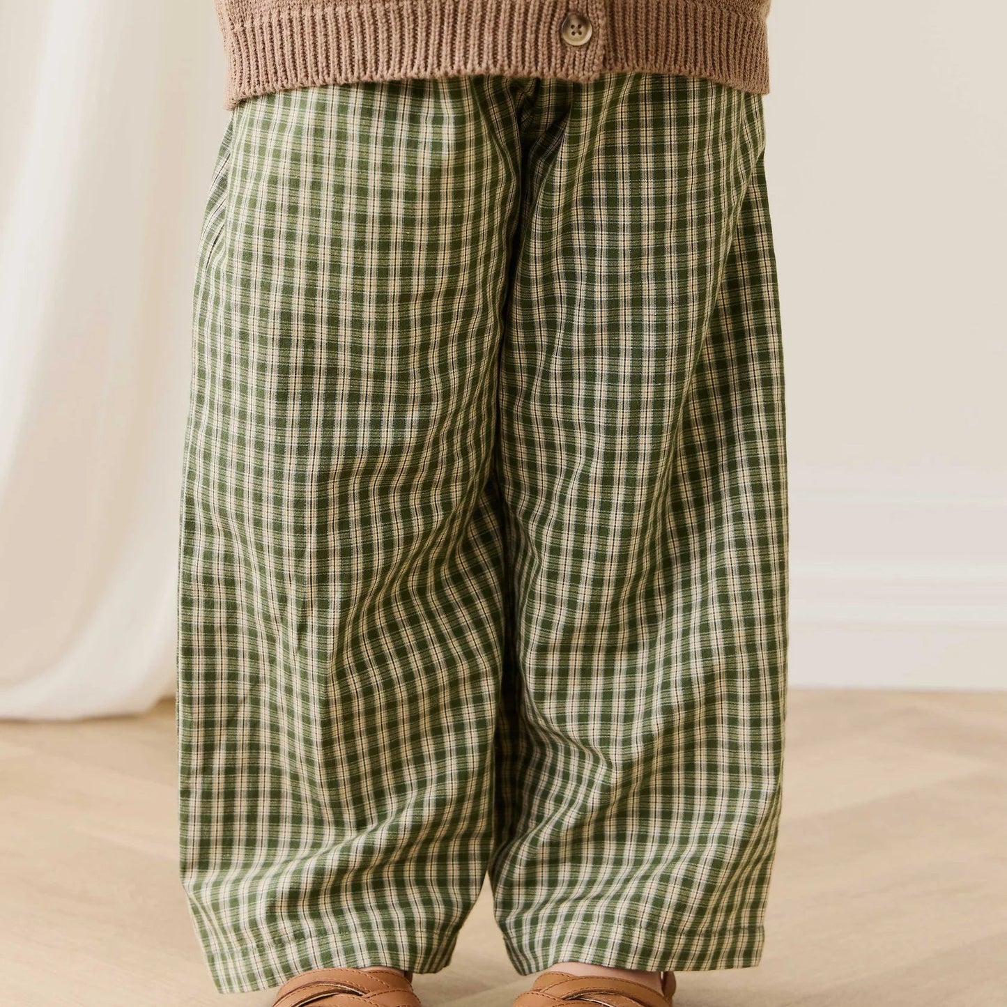 Organic Cotton Kenji Pant - Ravine Check - Bossy Beans