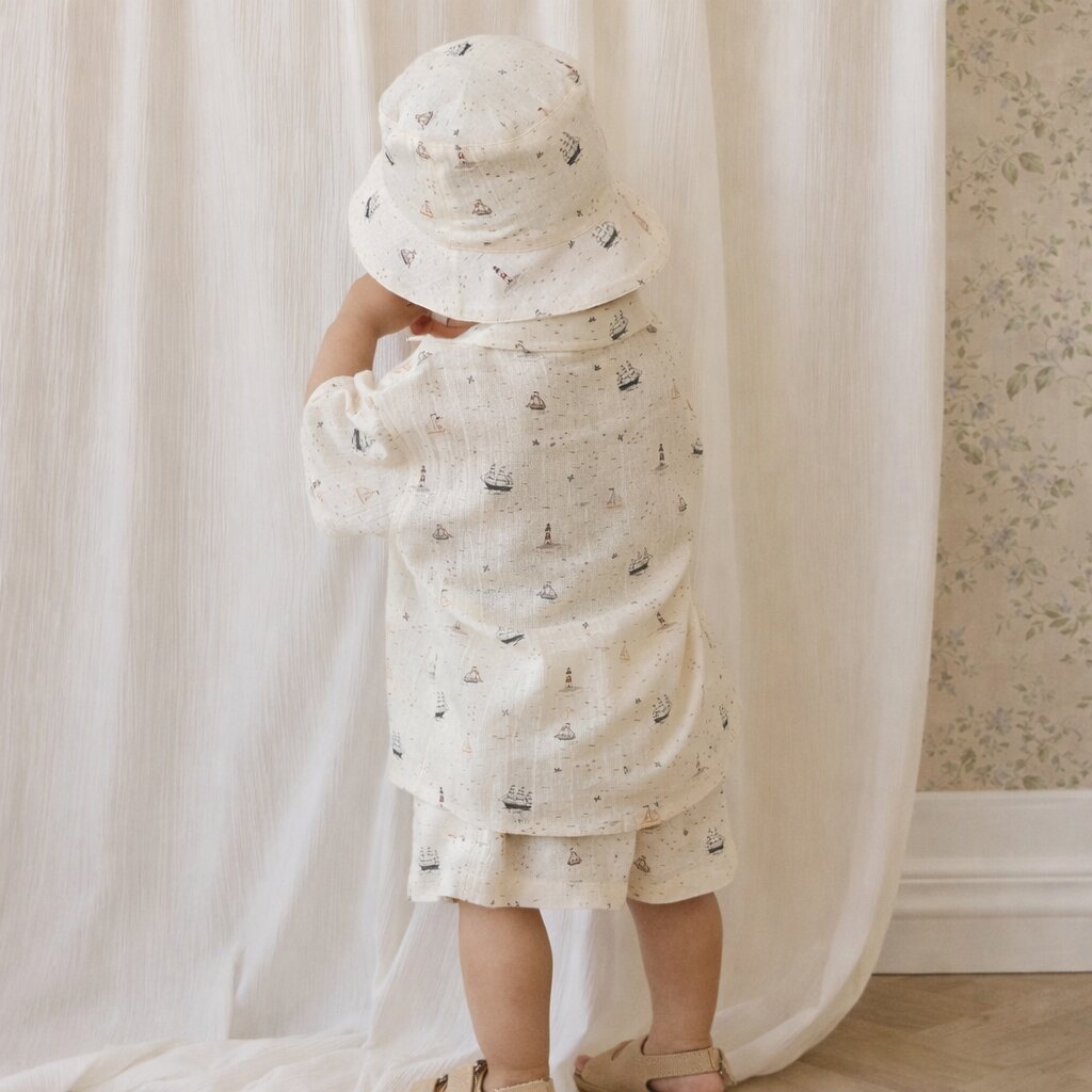 Organic Cotton Louis Short - Sailing Day - Bossy Beans