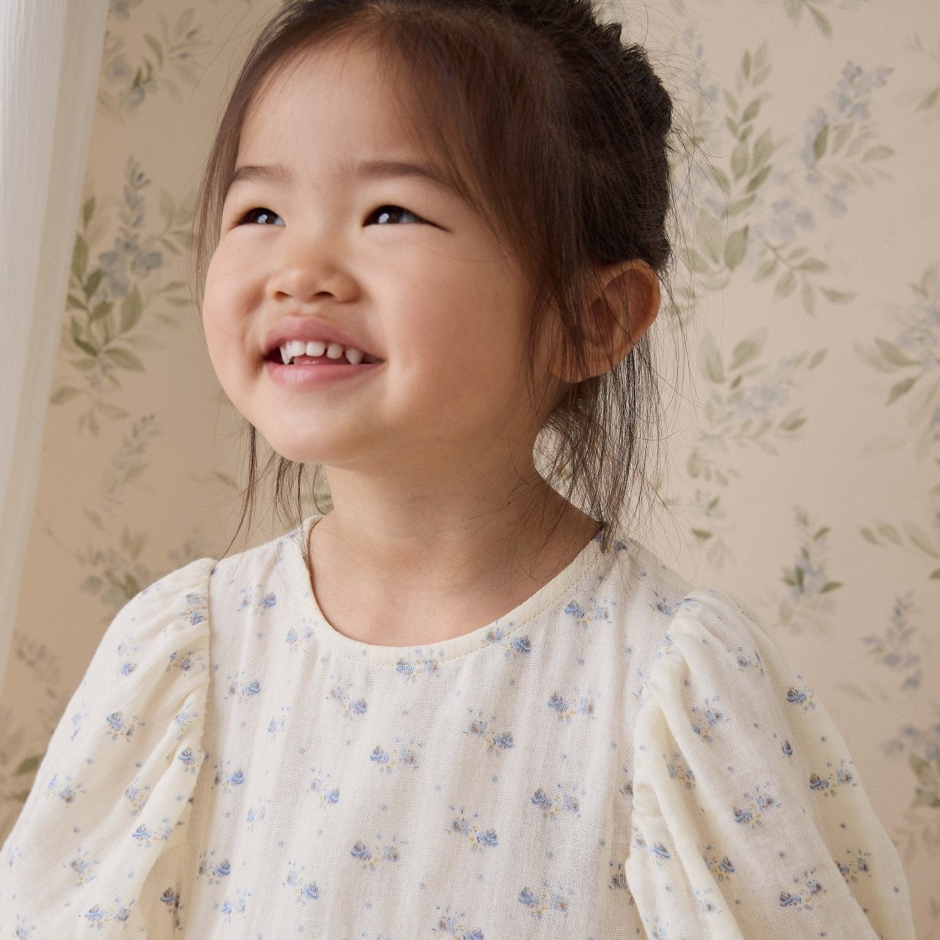 Organic Cotton Muslin Frannie Dress - Molly Blue - Bossy Beans