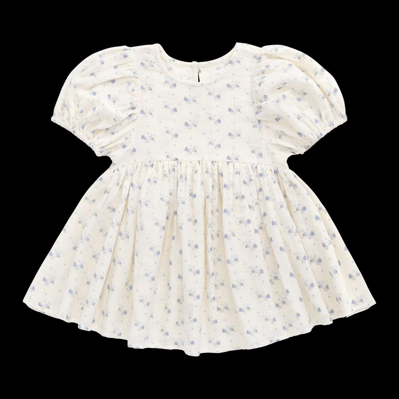 Organic Cotton Muslin Frannie Dress - Molly Blue - Bossy Beans