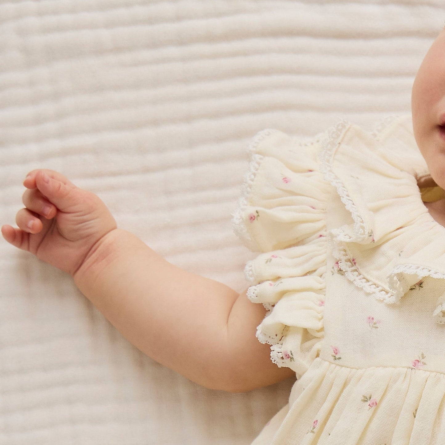 Organic Cotton Muslin Frannie Playsuit - Willow Rose - Bossy Beans