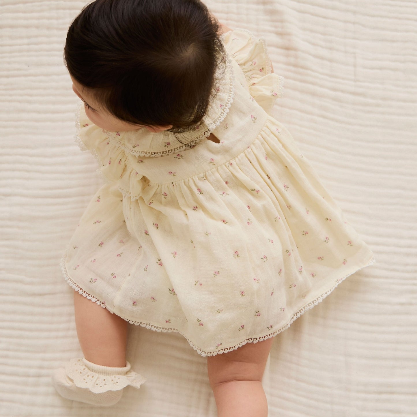 Organic Cotton Muslin Frannie Playsuit - Willow Rose - Bossy Beans