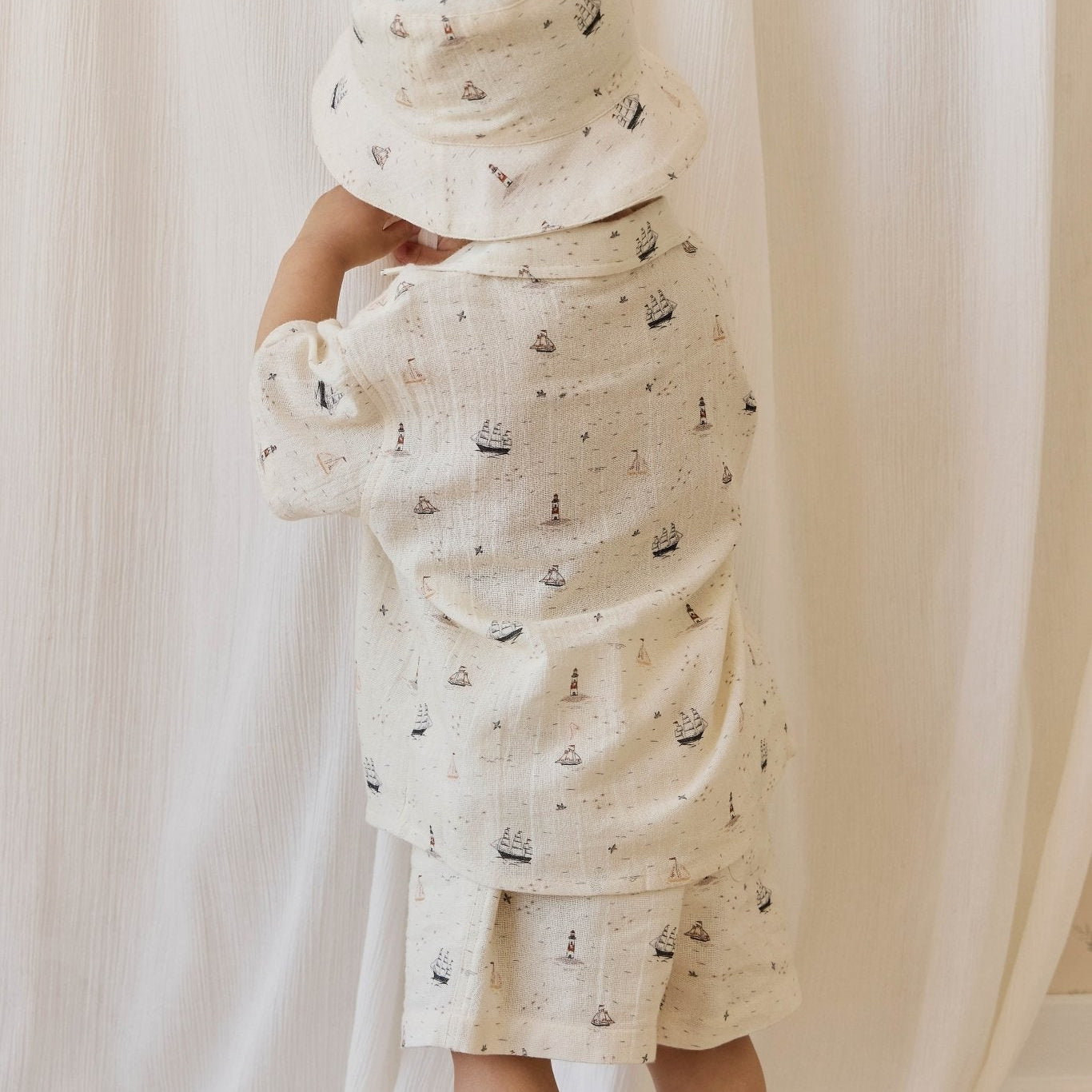 Organic Cotton Silas Shirt - Sailing Day - Bossy Beans