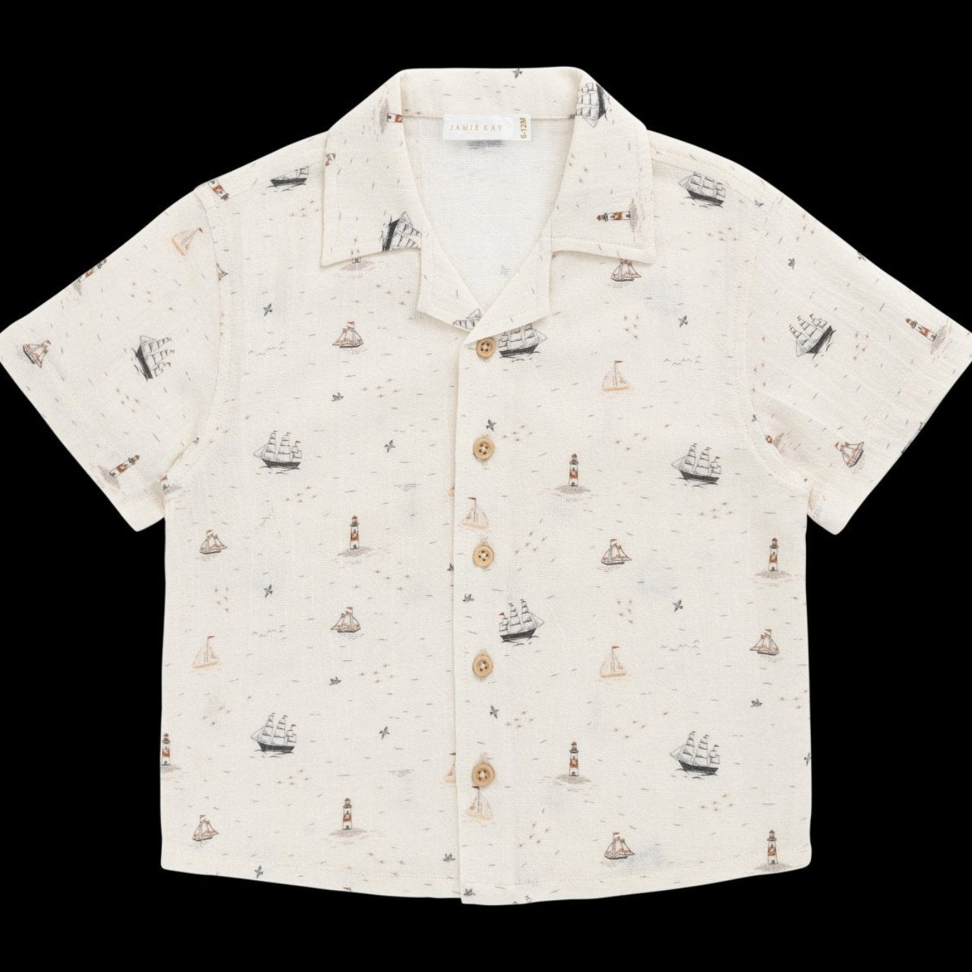 Organic Cotton Silas Shirt - Sailing Day - Bossy Beans
