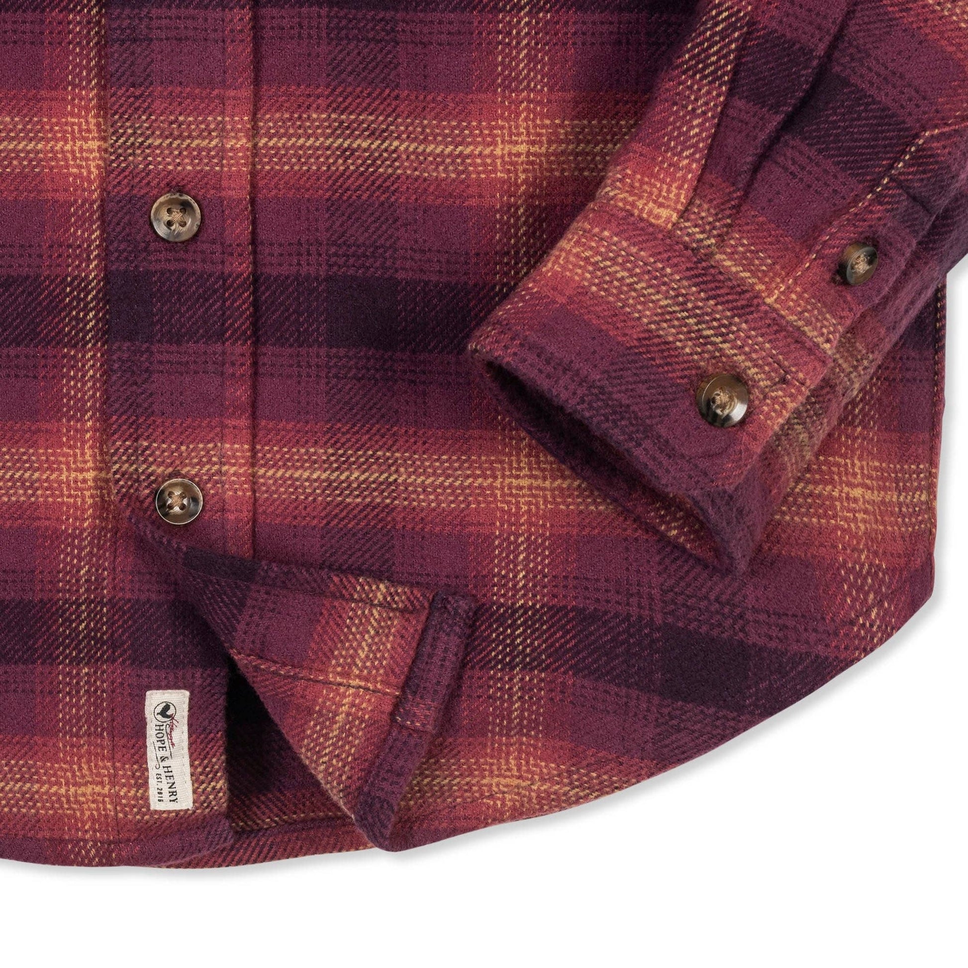 Organic Flannel Shirt: Sugar Plum Plaid - Bossy Beans