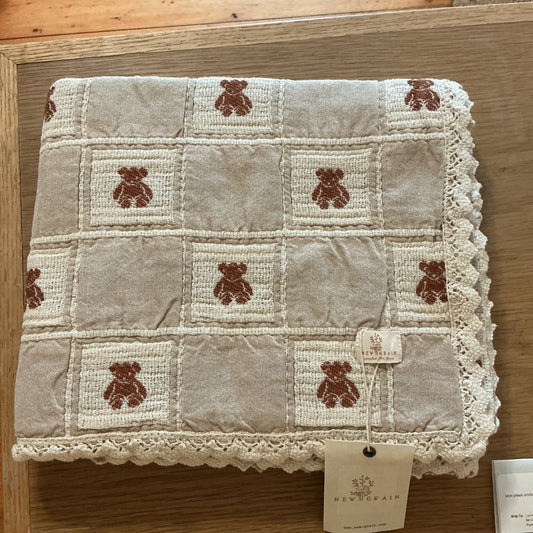 Patchwork Blanket - Teddy Bear - Bossy Beans