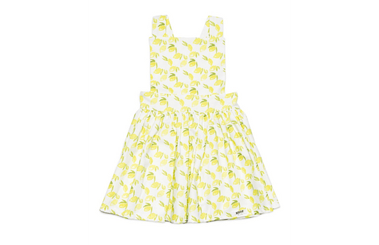 Pinafore Dress in Lemons - Bossy Beans