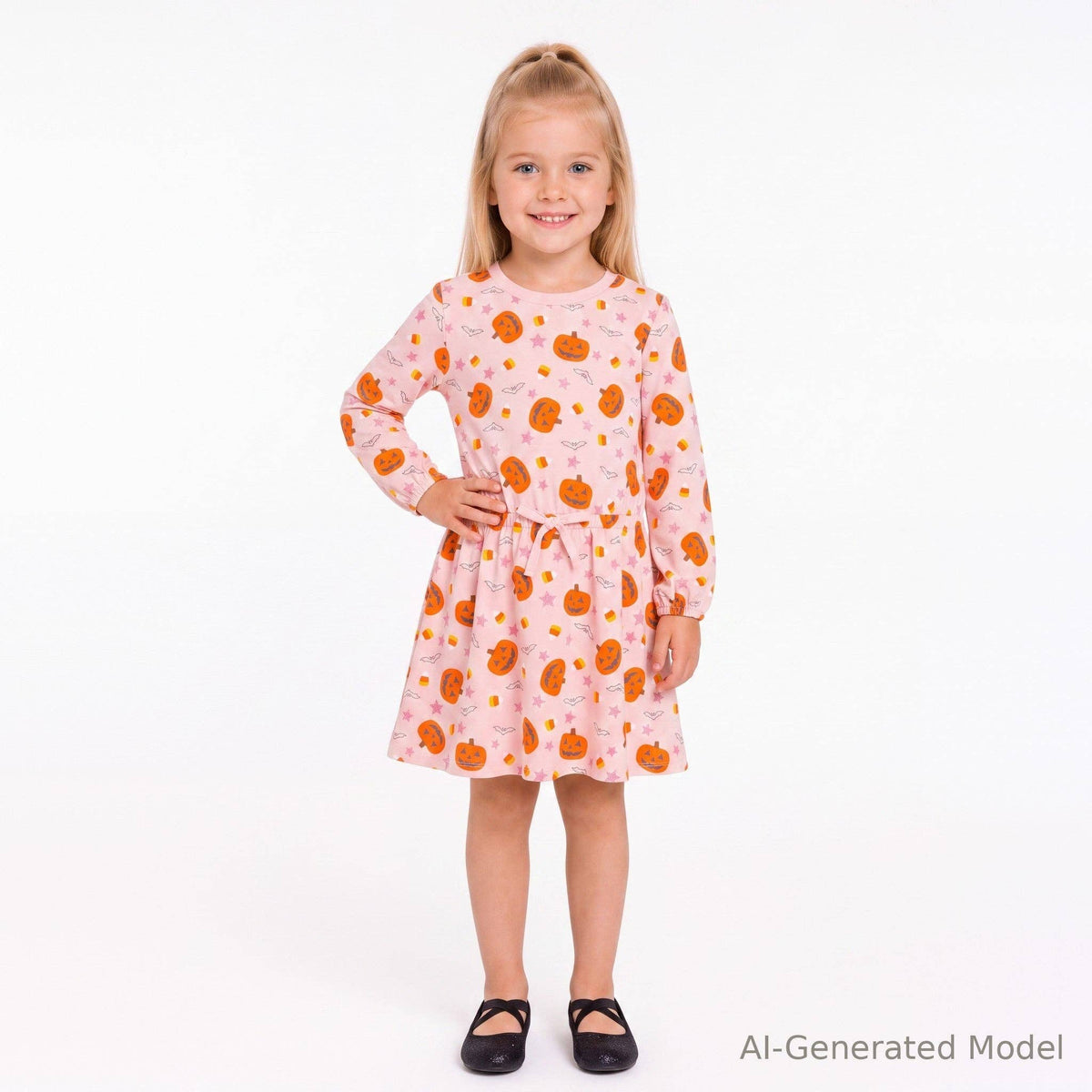 Pink Pumpkin Patch Dress - Bossy Beans