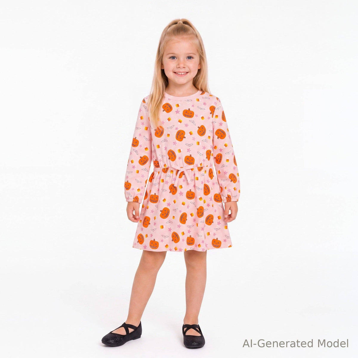 Pink Pumpkin Patch Dress - Bossy Beans