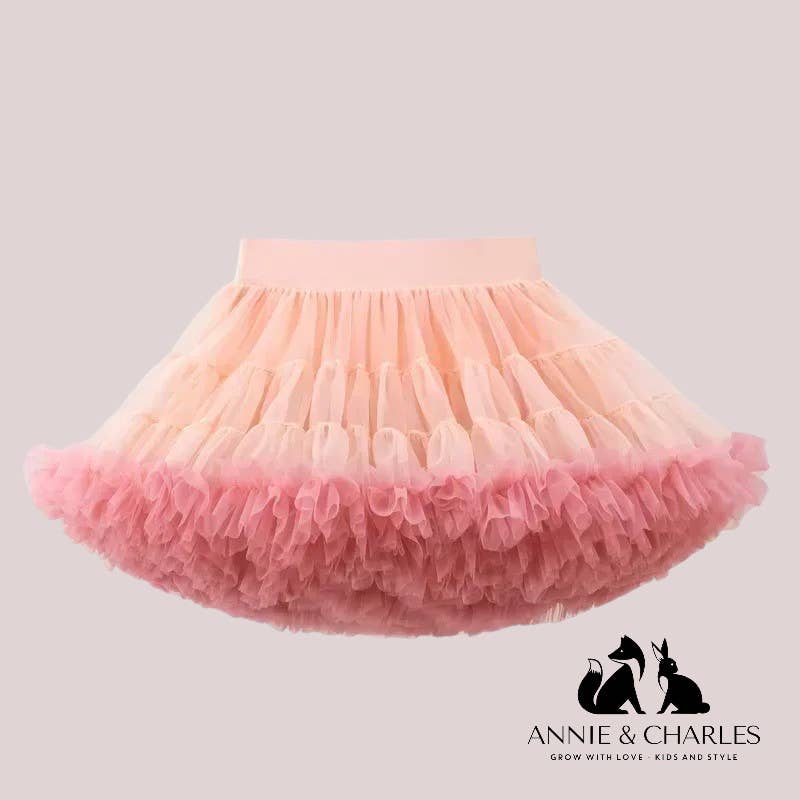 Pink Rose Tulle Skirt - Bossy Beans