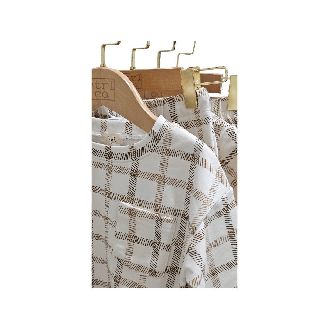Plaid - A - Palooza Jogger Set - Bossy Beans