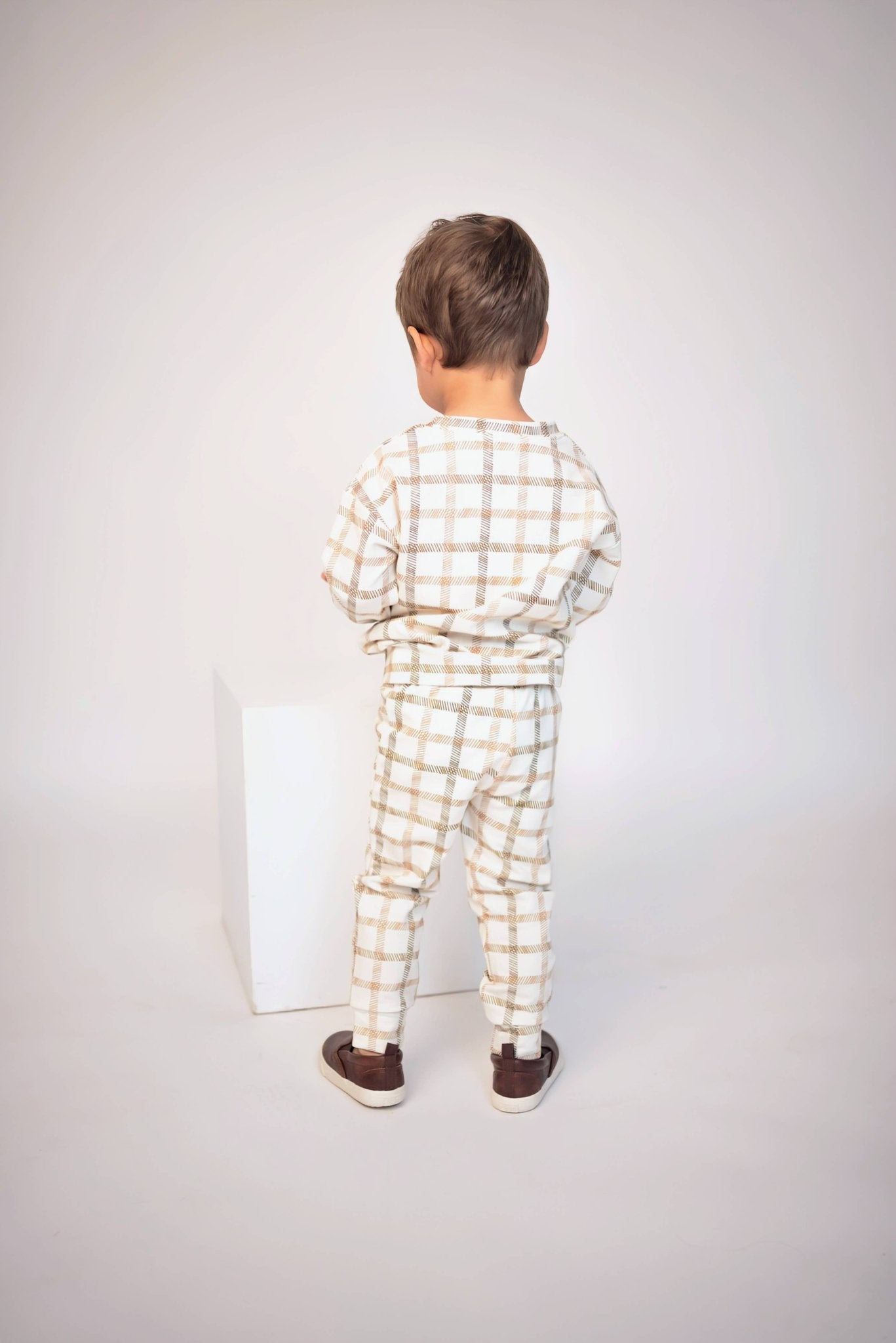 Plaid - A - Palooza Jogger Set - Bossy Beans