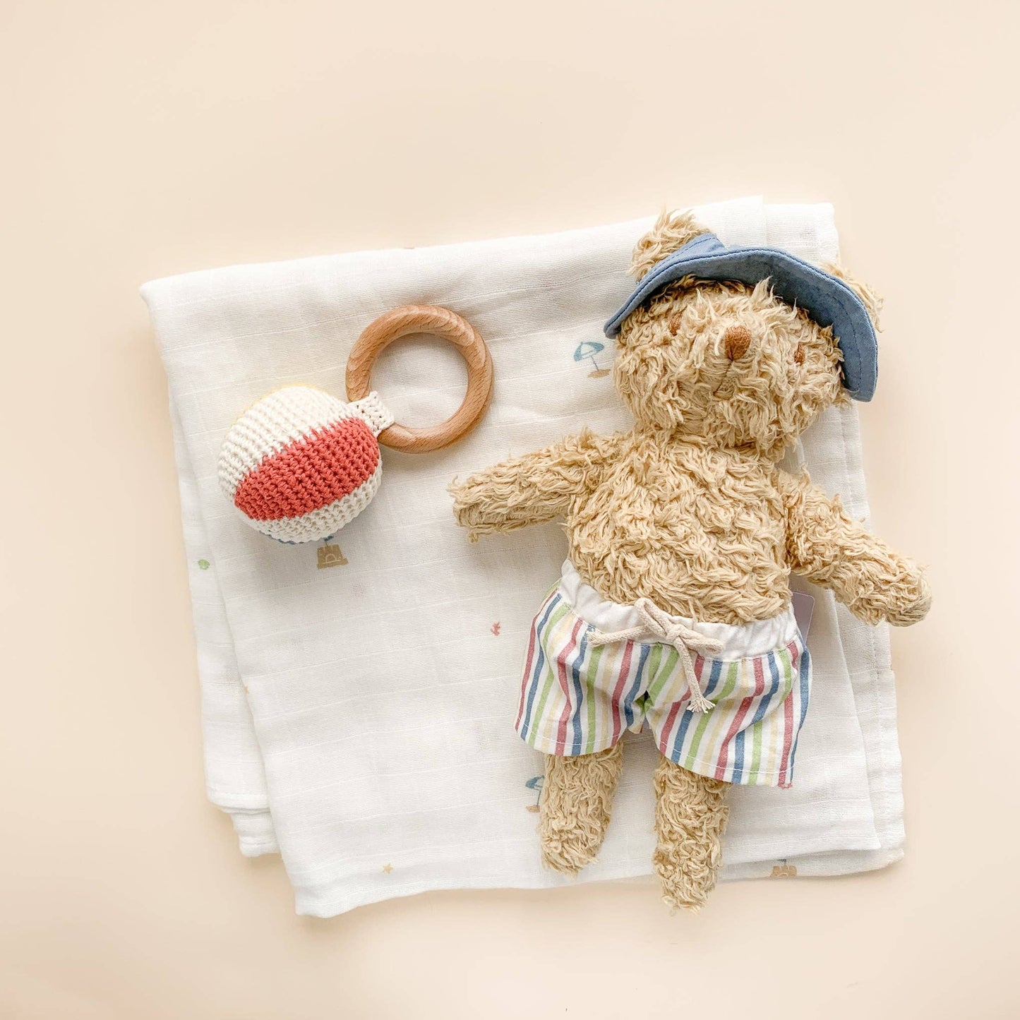 Plush Bear Beach Toy - Bossy Beans