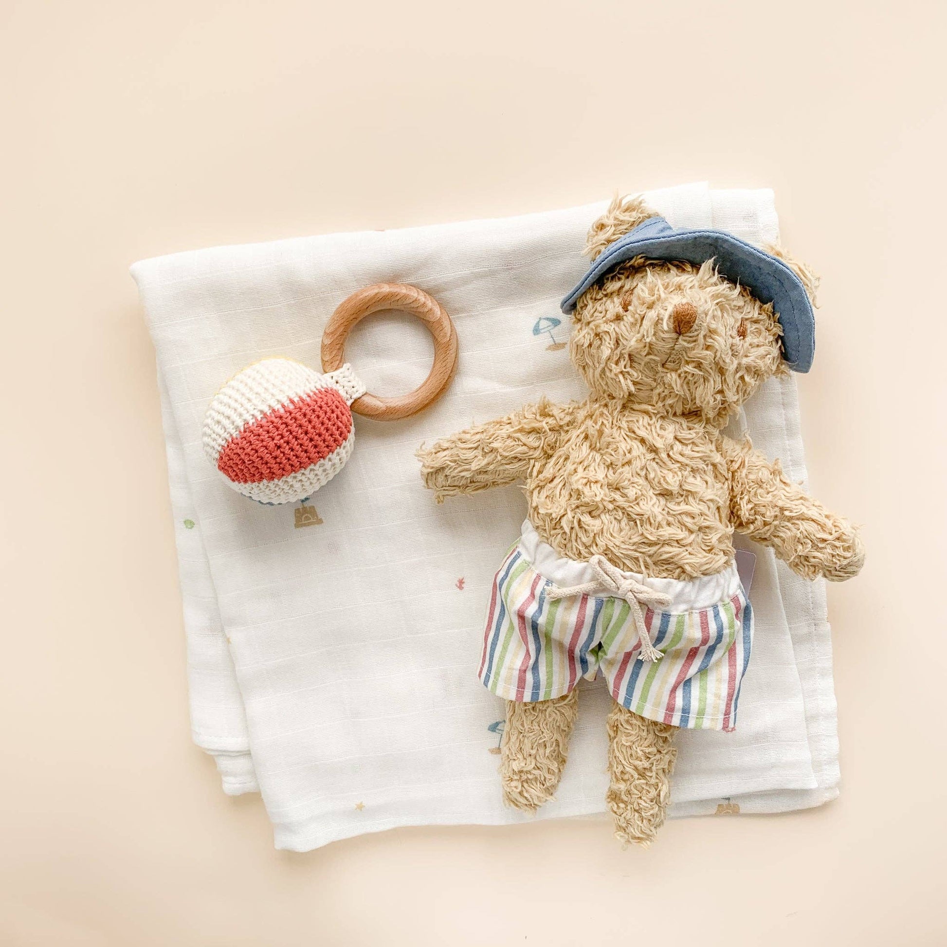 Plush Bear Beach Toy - Bossy Beans