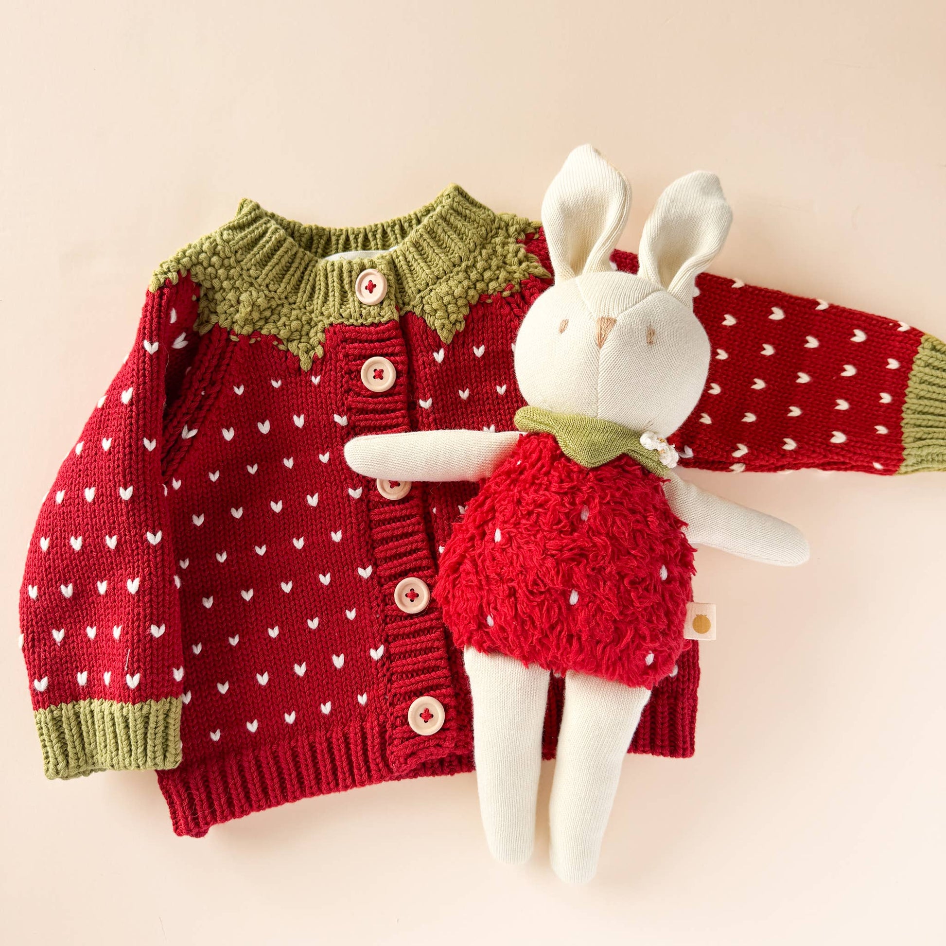 Plush Bunny Strawberry - Bossy Beans
