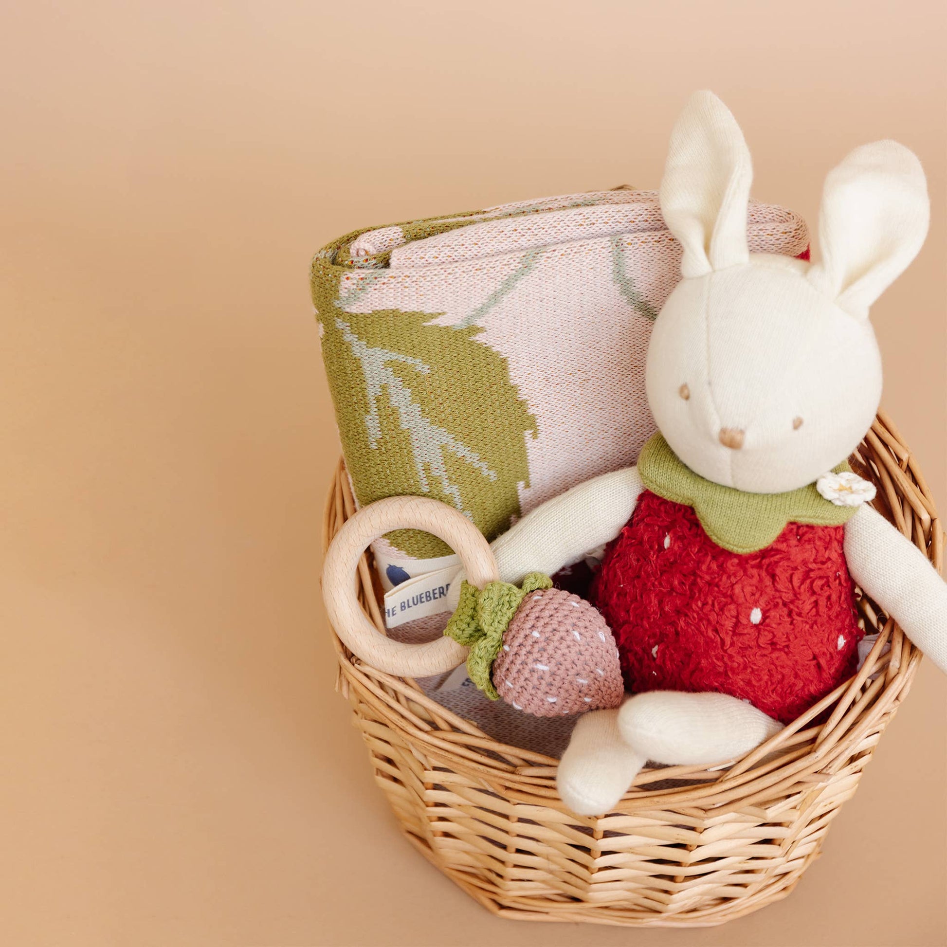 Plush Bunny Strawberry - Bossy Beans