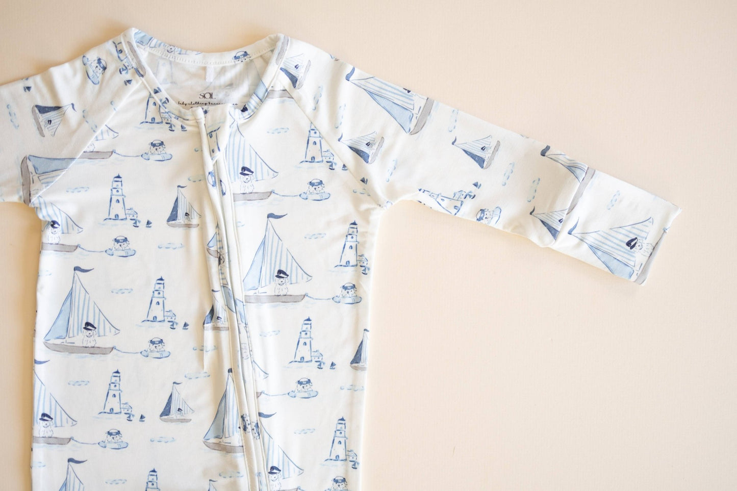 Pups Ahoy! Bamboo Romper - Bossy Beans