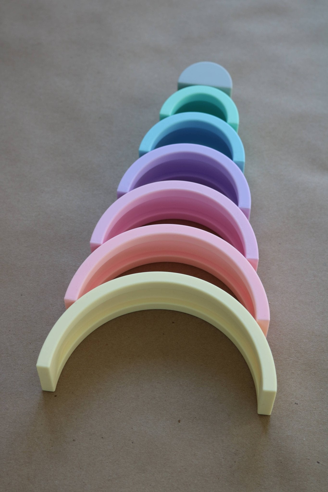 Rainbow Stacking Toy - Pastel - Bossy Beans
