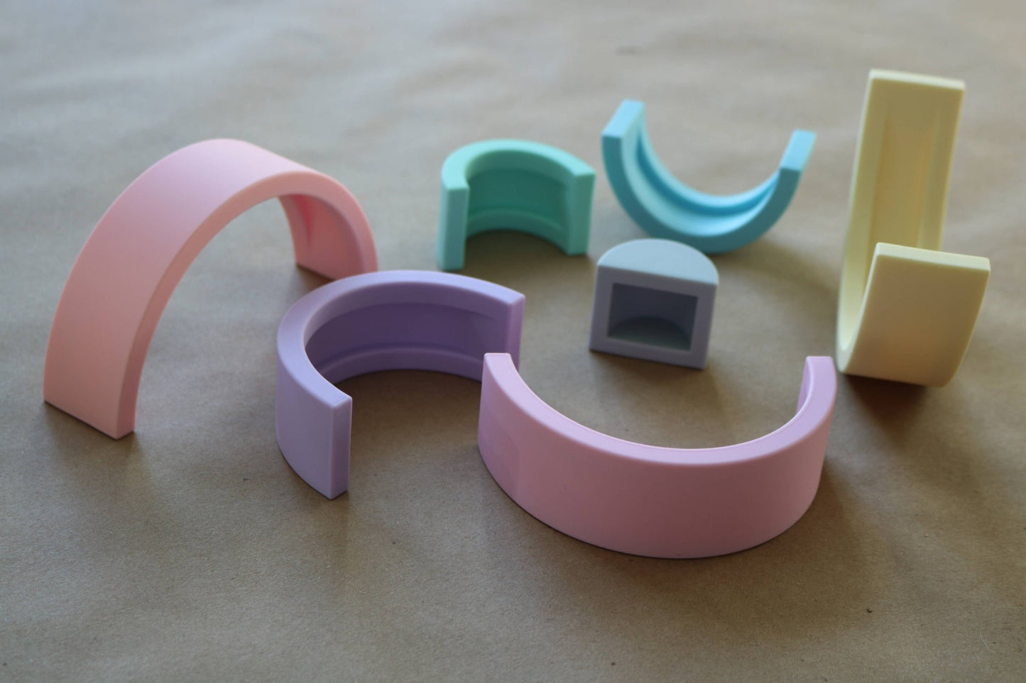 Rainbow Stacking Toy - Pastel - Bossy Beans