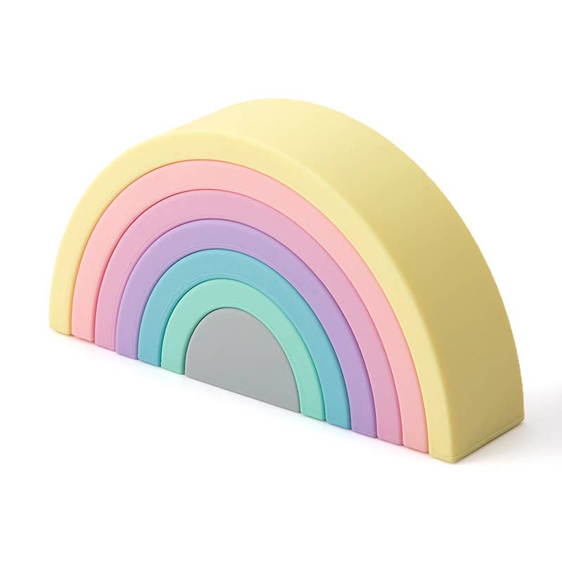 Rainbow Stacking Toy - Pastel - Bossy Beans