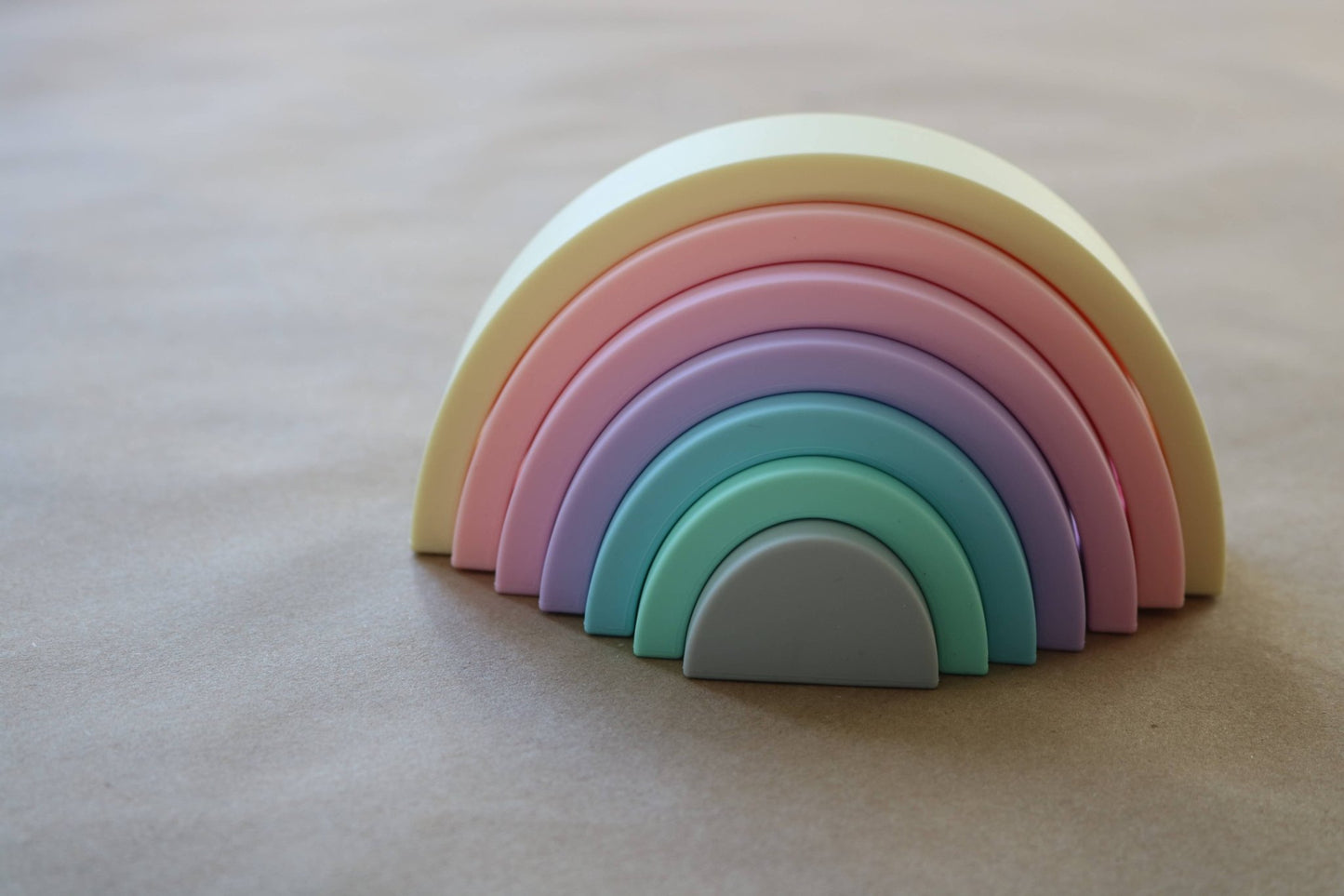 Rainbow Stacking Toy - Pastel - Bossy Beans