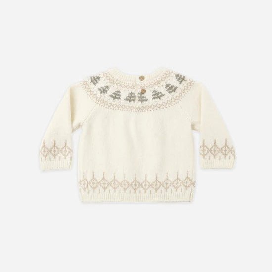 Rex Sweater: Tree Fair Isle - Bossy Beans