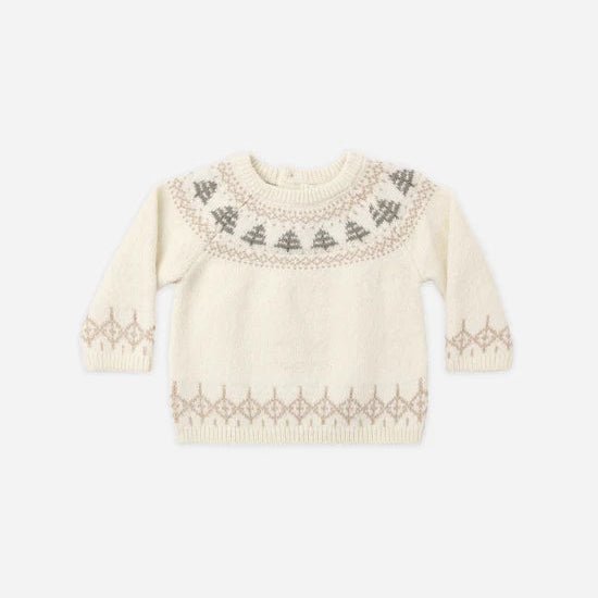 Rex Sweater: Tree Fair Isle - Bossy Beans