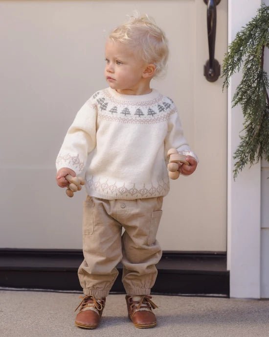 Rex Sweater: Tree Fair Isle - Bossy Beans