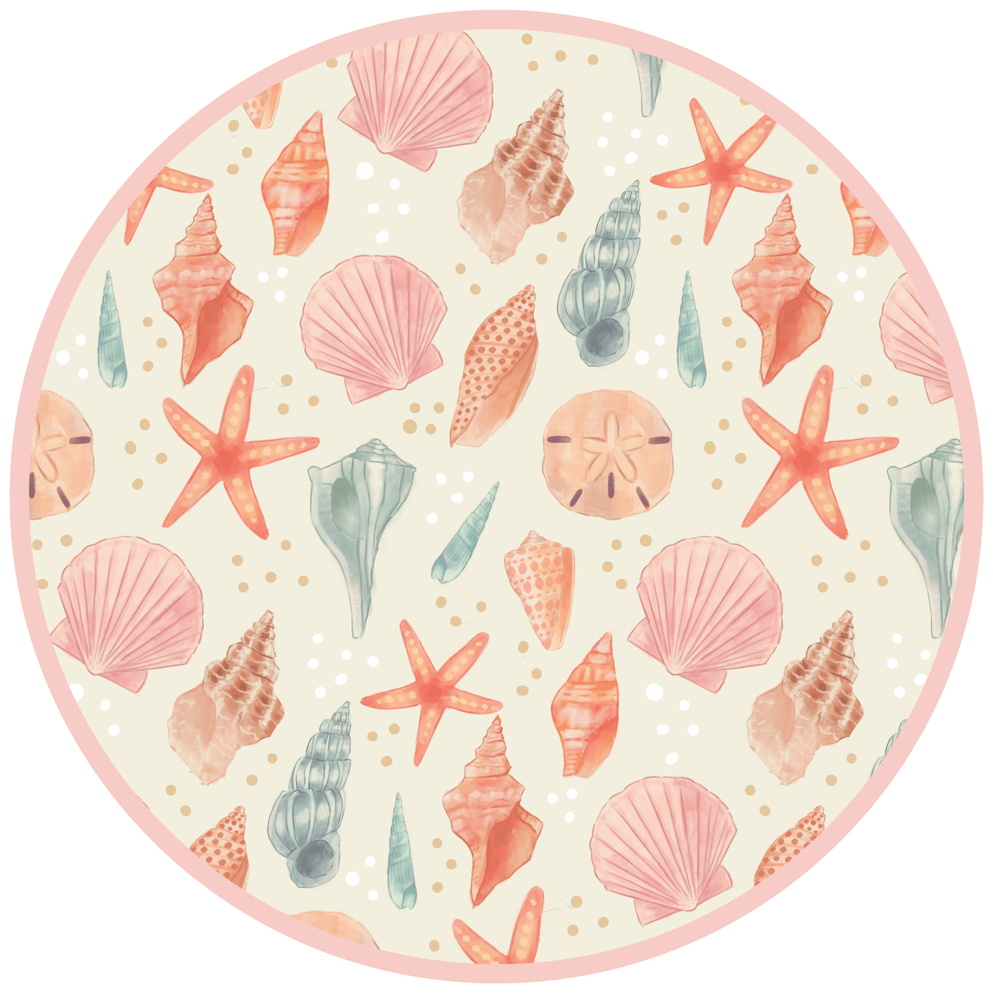Sandy Seashells/Pink Reversible Beach Baby Bucket Hat - Bossy Beans