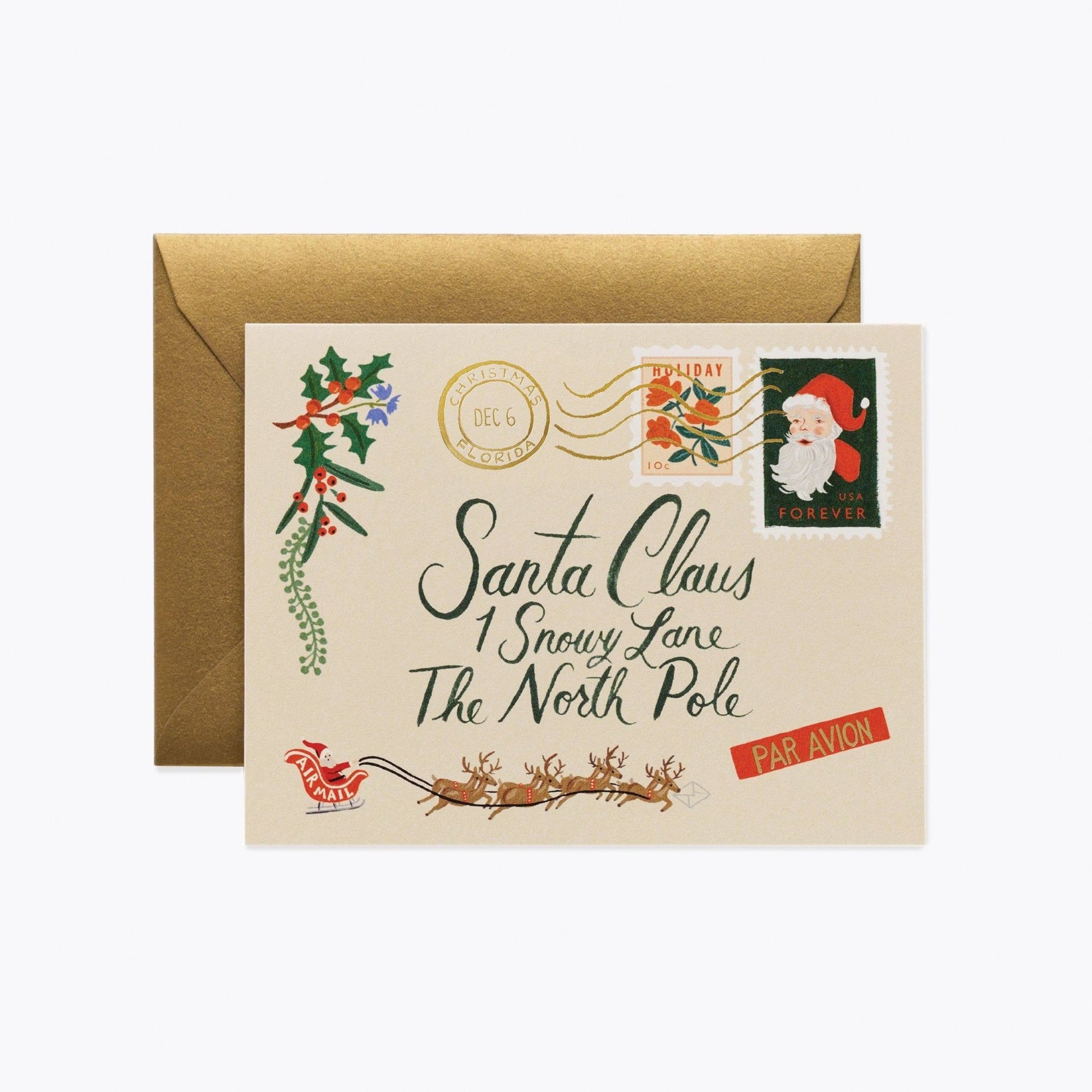 Santa Letter Card - Bossy Beans