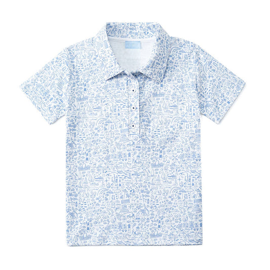 Seaside Boy's Polo Shirt - Bossy Beans