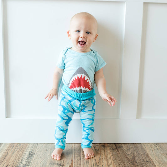 Shark Baby Bodysuit - Bossy Beans