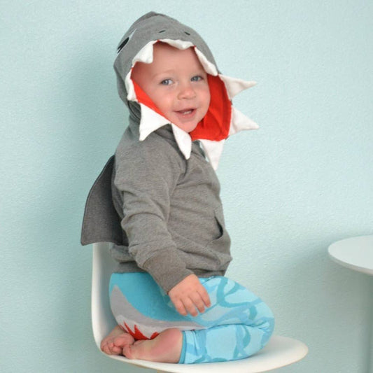 Shark Toddler & Kids 3D Hoodie - Bossy Beans