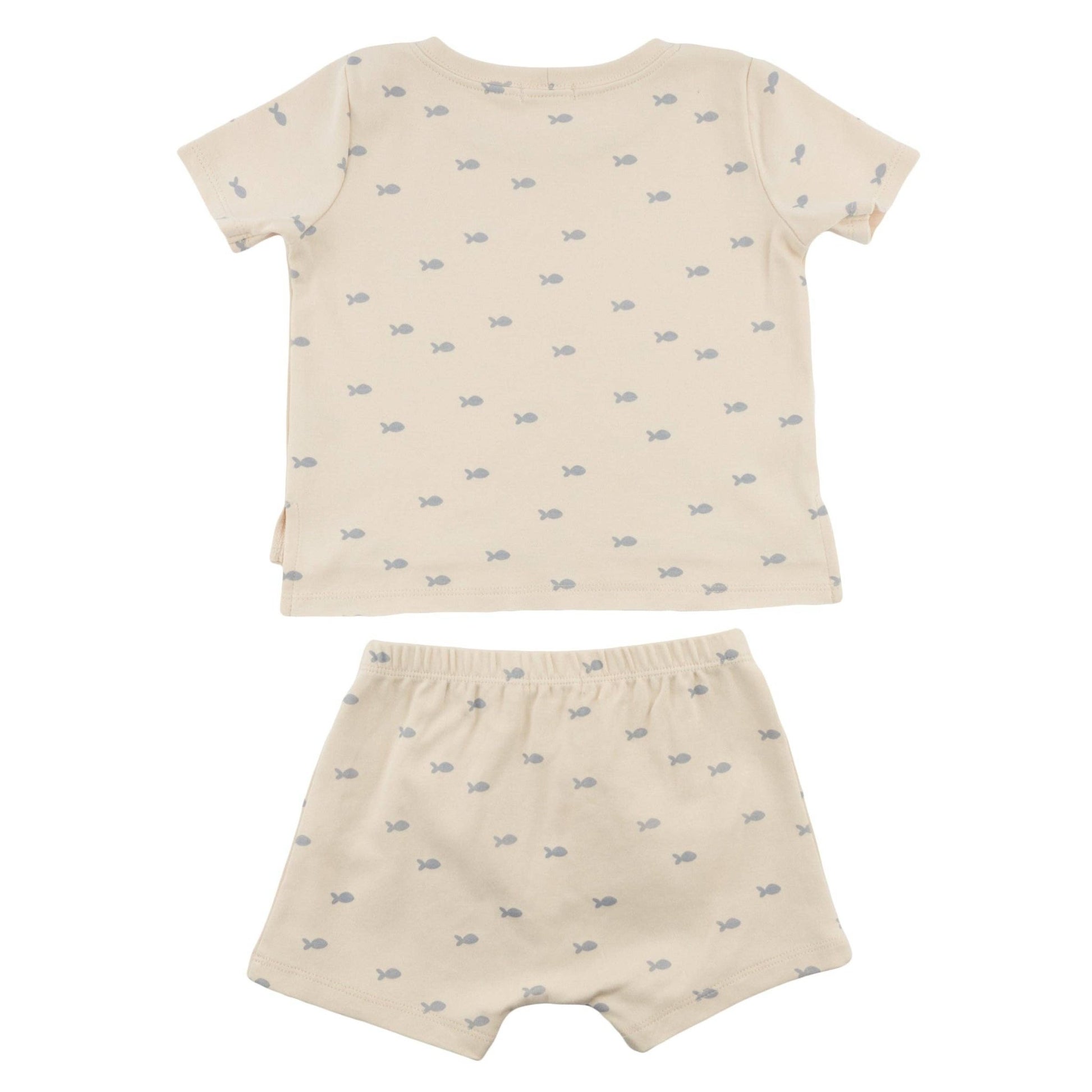 Short Sleeve Jamie Shorts Set - Mini Fish - Bossy Beans