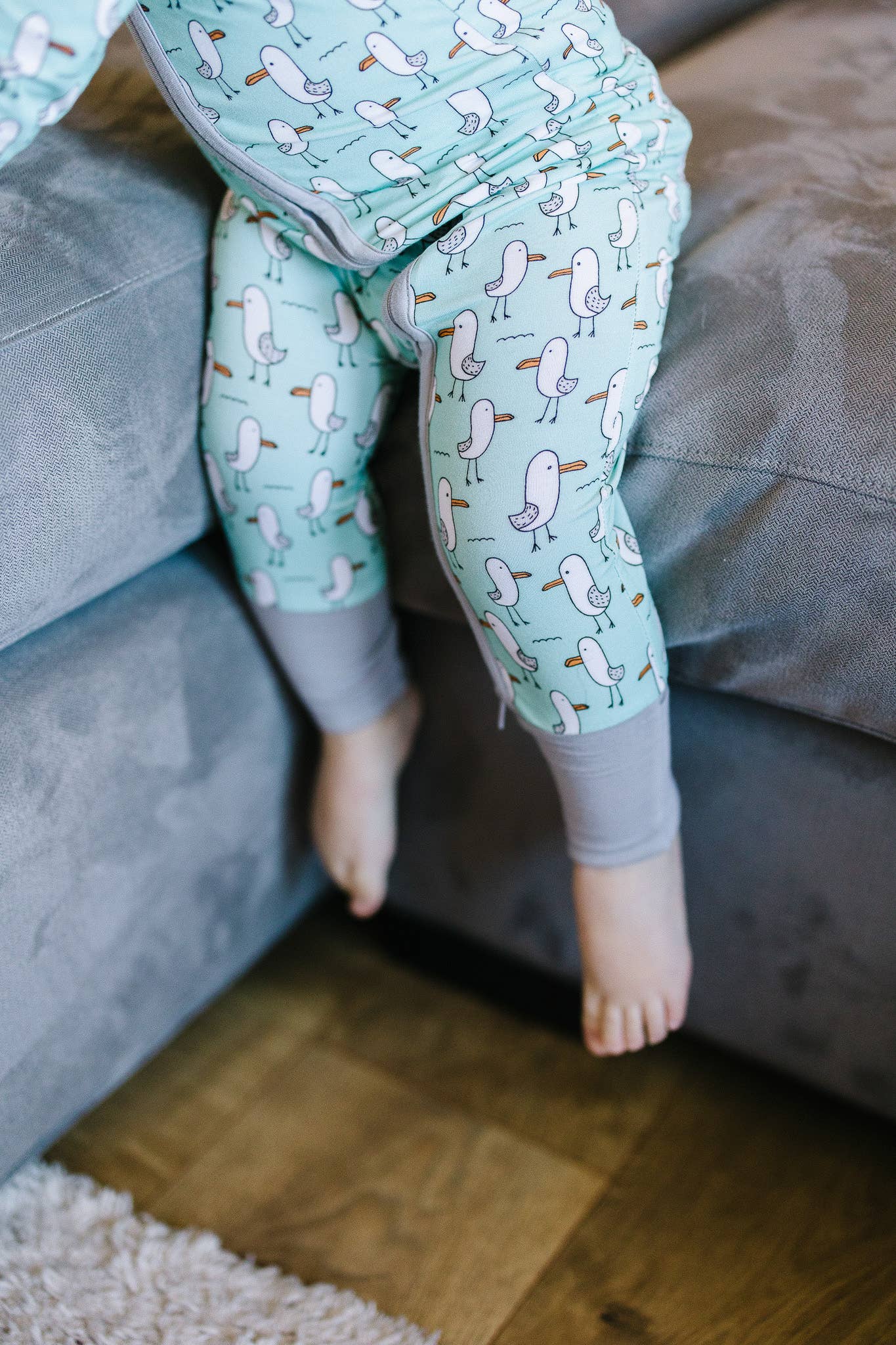 Silly Seagull Bamboo Zippy Sleeper PJ Romper - Bossy Beans