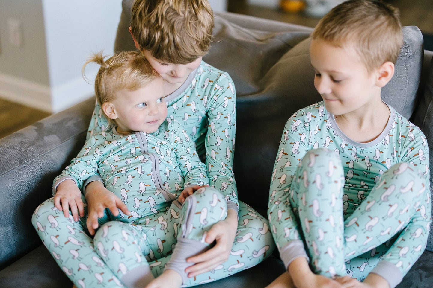 Silly Seagull Bamboo Zippy Sleeper PJ Romper - Bossy Beans