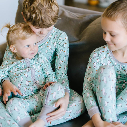 Silly Seagull Bamboo Zippy Sleeper PJ Romper - Bossy Beans
