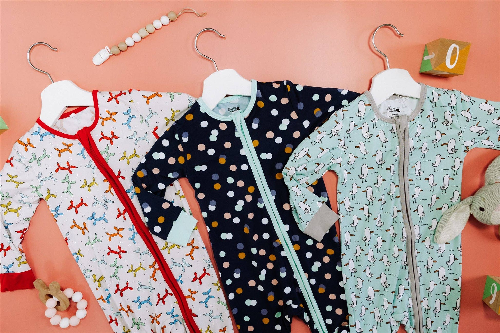 Silly Seagull Bamboo Zippy Sleeper PJ Romper - Bossy Beans