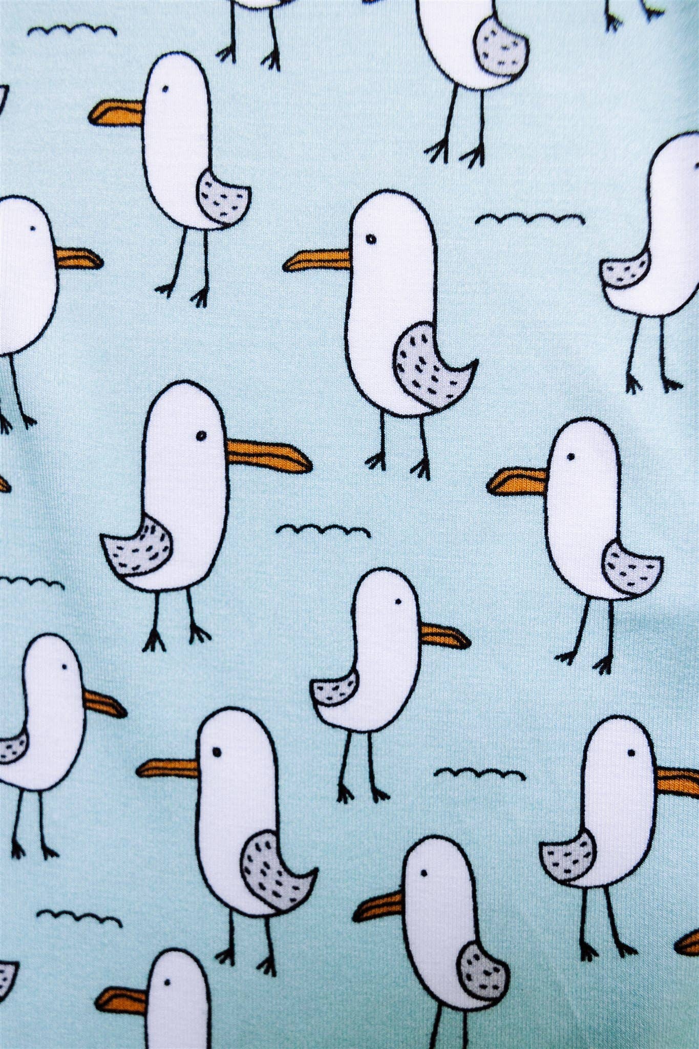 Silly Seagull Bamboo Zippy Sleeper PJ Romper - Bossy Beans