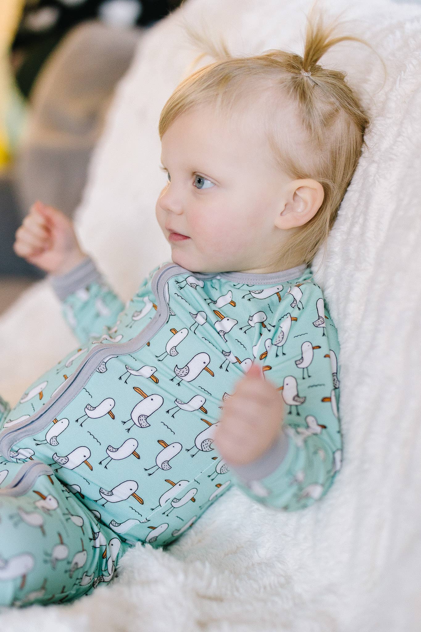 Silly Seagull Bamboo Zippy Sleeper PJ Romper - Bossy Beans