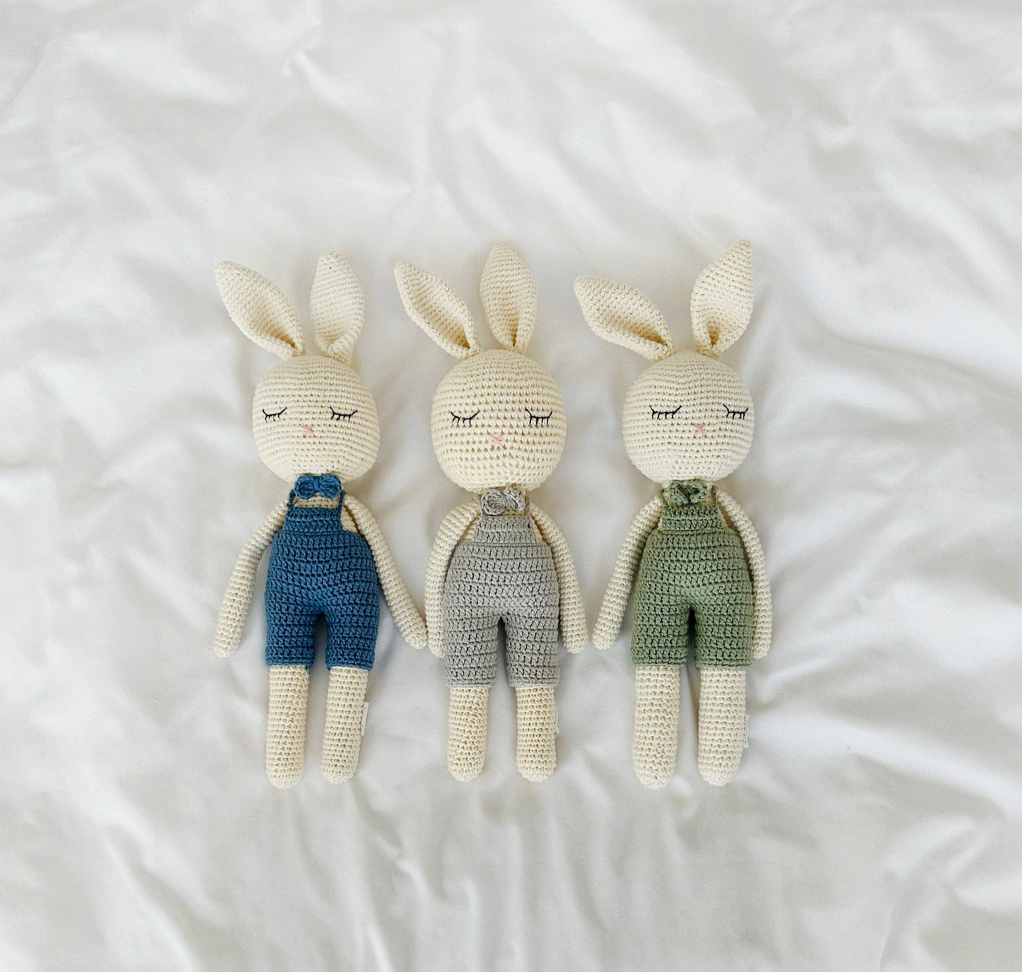 Sleepy Crochet Bunny Doll: Apricot Bunny Doll - Bossy Beans