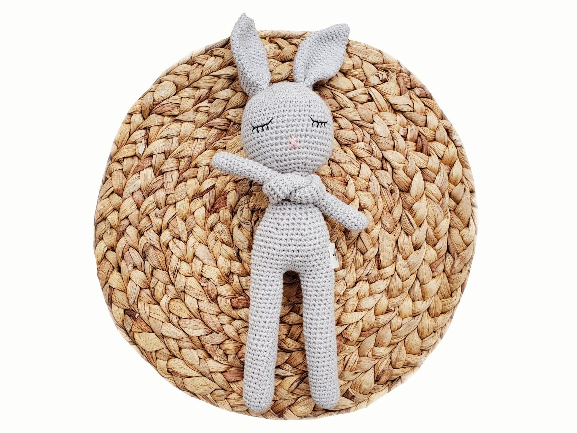 Sleepy Crochet Bunny Doll: Apricot Bunny Doll - Bossy Beans