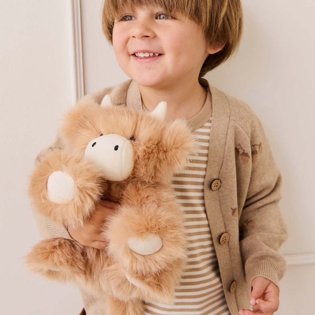 Snuggle Bunnies - Hilda The Highland Cow - Caramel - Bossy Beans