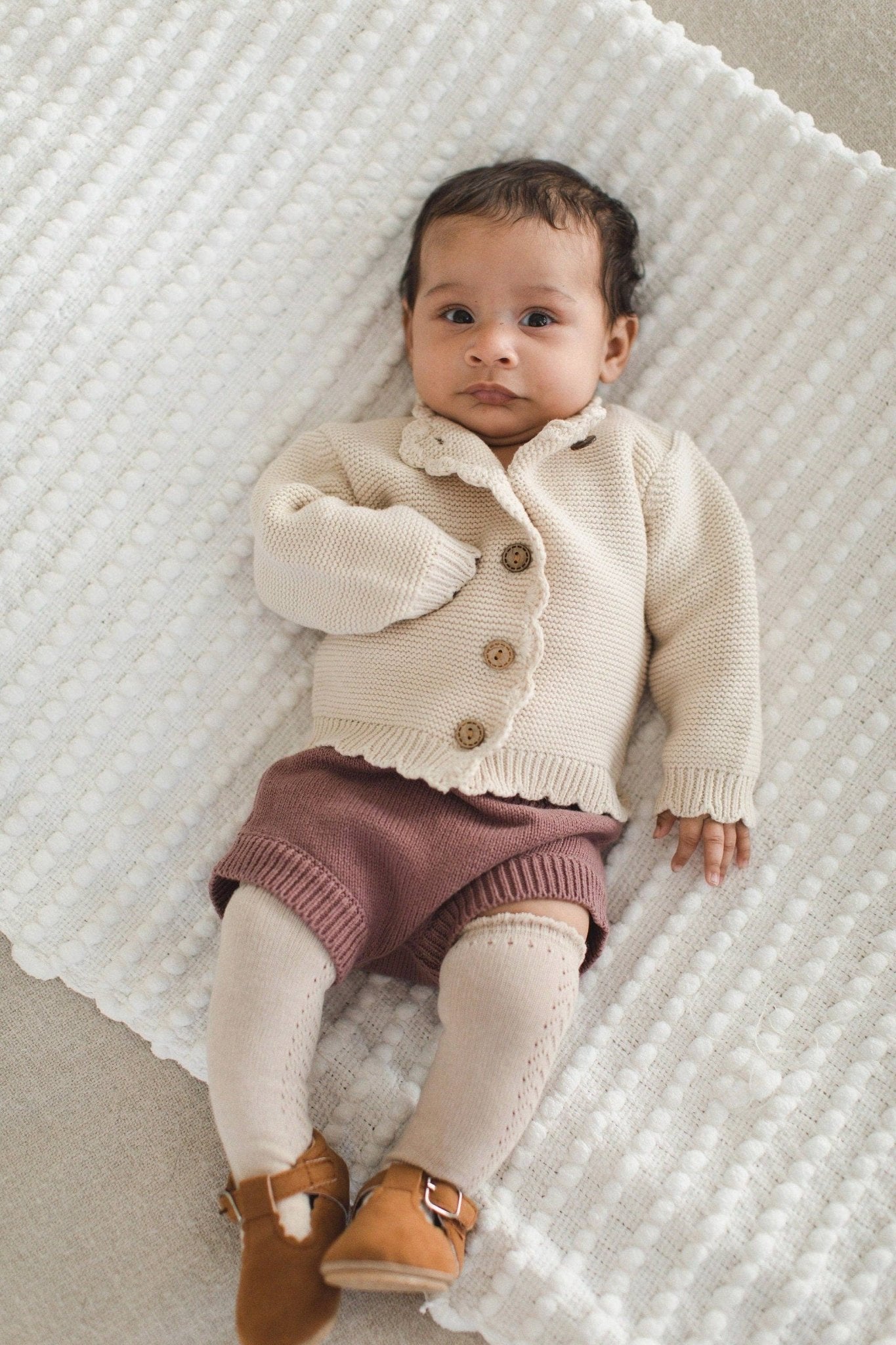 Sophia Dressy Cardigan: Light Oat - Bossy Beans