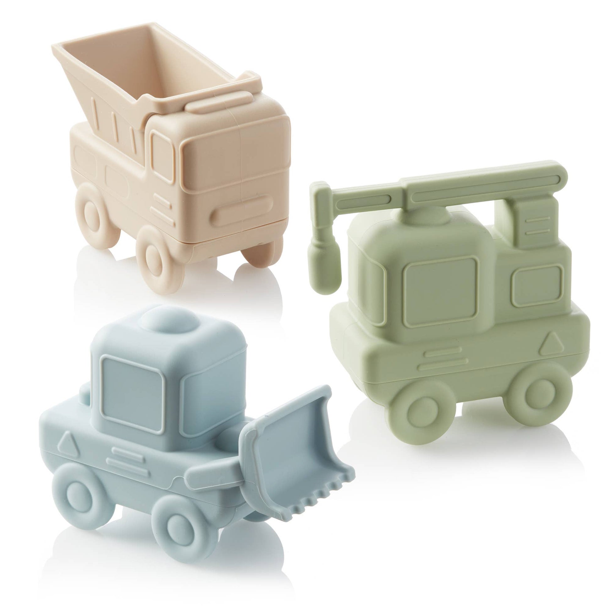 Squirt Water Bath Toy Set (Construction) Mold Free - Bossy Beans