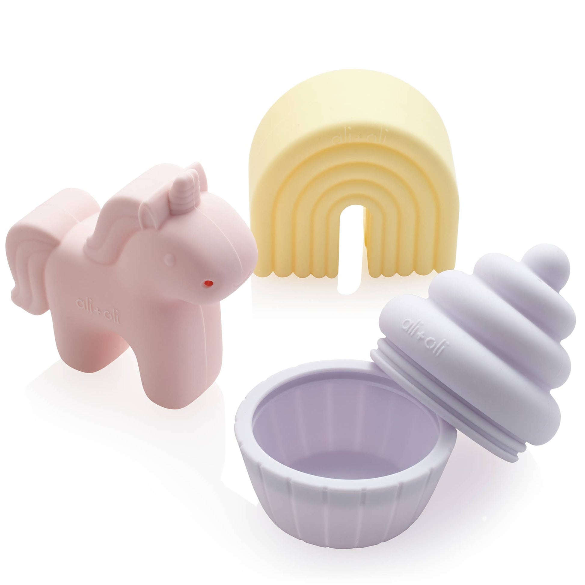 Squirt Water Bath Toy Set (Unicorn) Mold Free - Bossy Beans