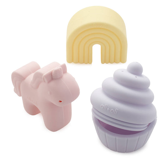 Squirt Water Bath Toy Set (Unicorn) Mold Free - Bossy Beans